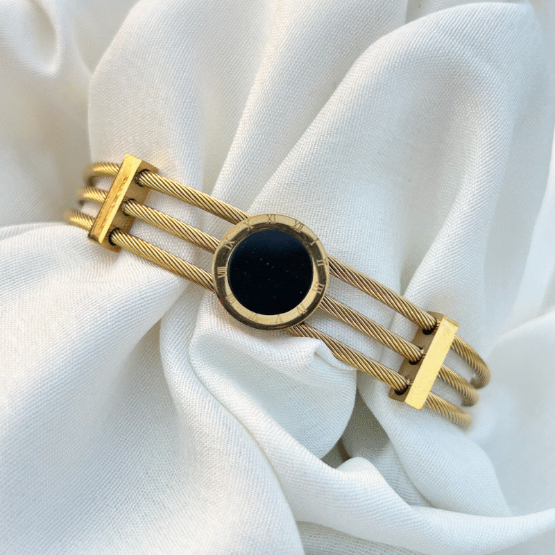 T8CO Engraved Classic Gold Link