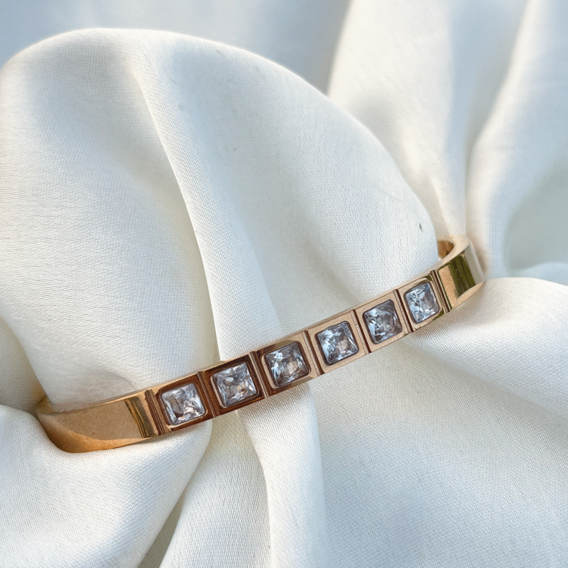 Bracelet with Princess-Cut Stones