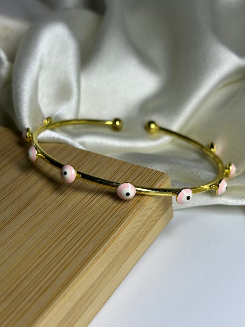 pink evil eye bracelet - Image 4