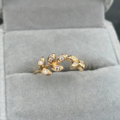 Golden Vine Whisper Ring