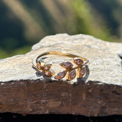 Golden Vine Whisper Ring