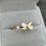 Crystal Flutter Butterfly Ring