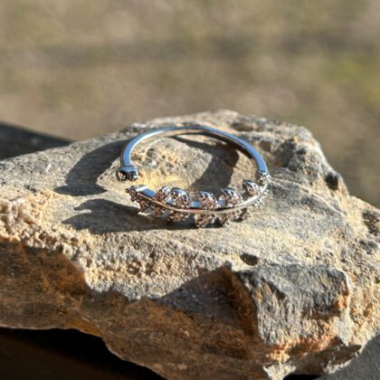 Silver Ivy Band Ring