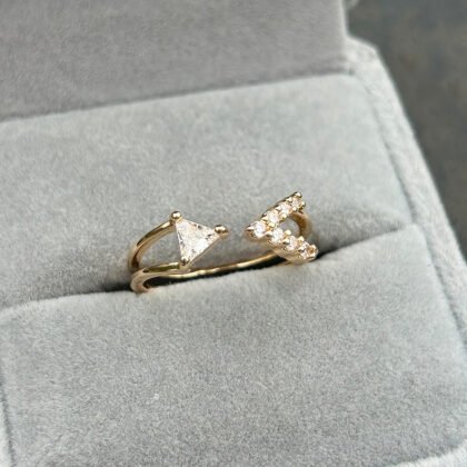 GeoGlow Open Sparkle Ring