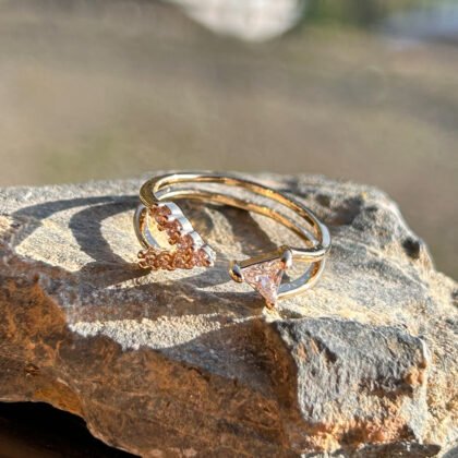 GeoGlow Open Sparkle Ring