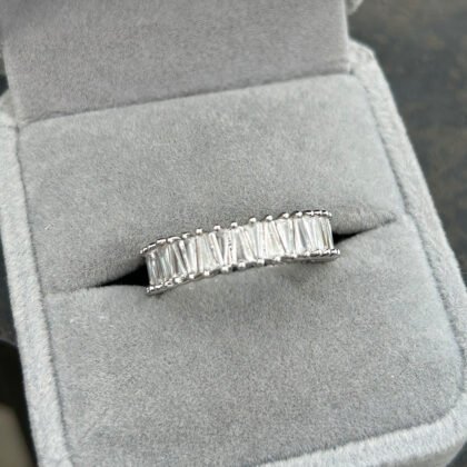 Crystal Taper Baguette Band