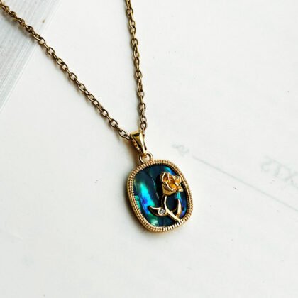 Midnight Rose Pendant