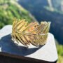 Golden Fern Whisper Bangle