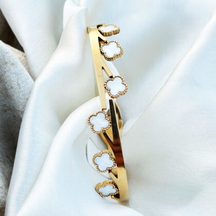Ivory Bloom Cuff Bracelet