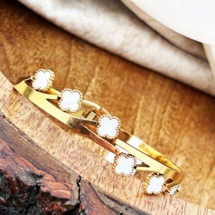 Ivory Bloom Cuff Bracelet