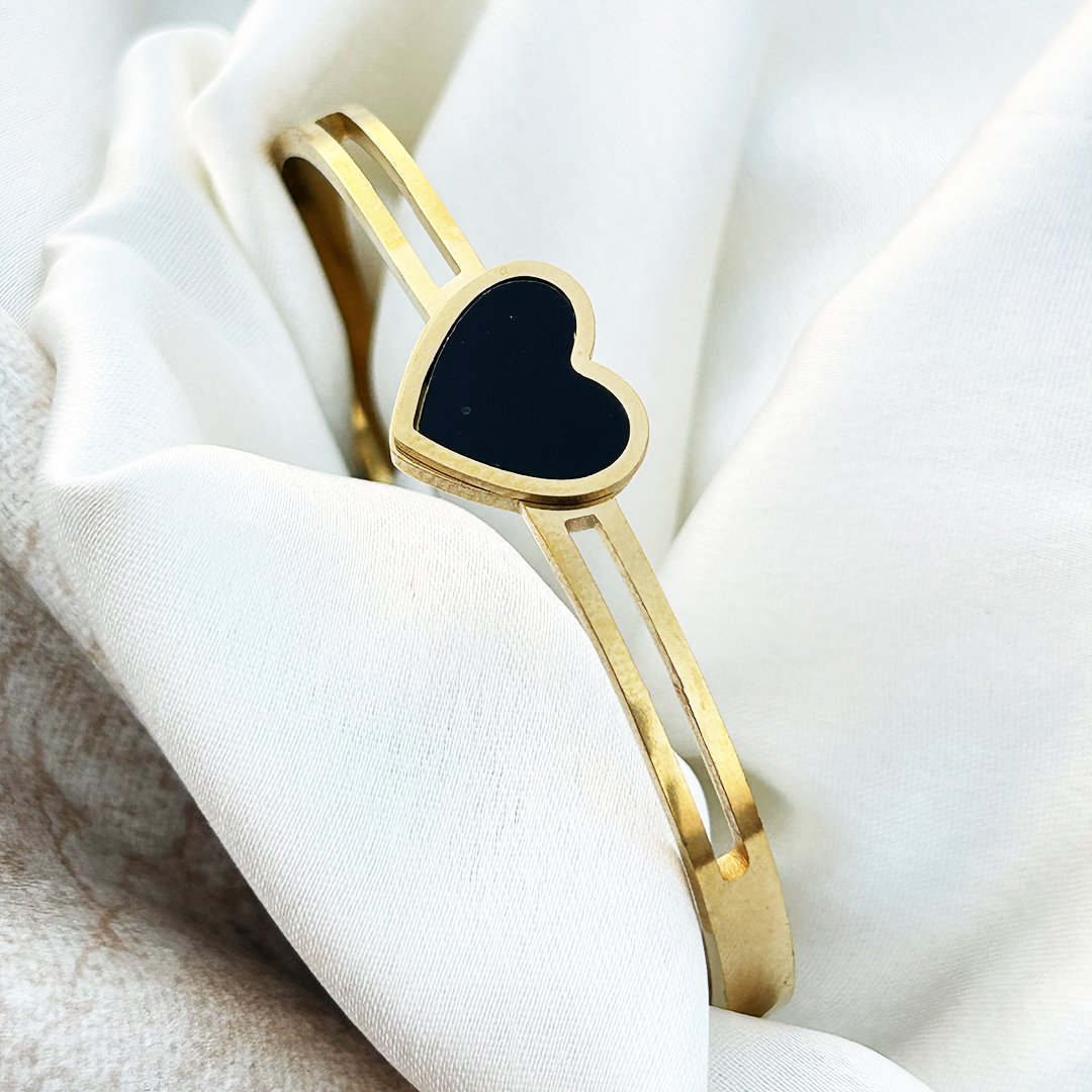 Midnight Heart Luxe Bangle