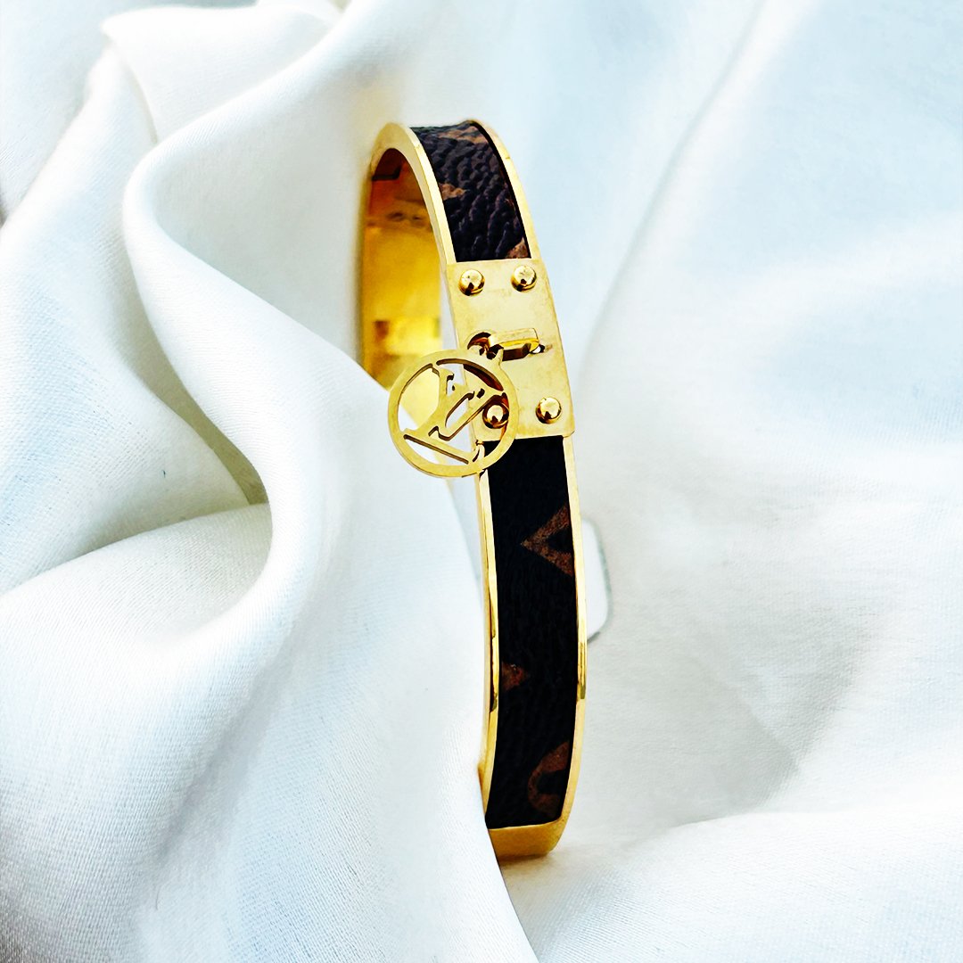 Luxury Monogram Charm Bangle