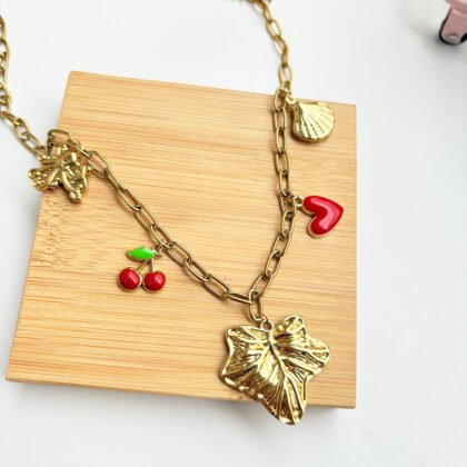 Golden Garden Charm Necklace