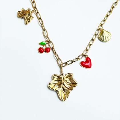 Golden Garden Charm Necklace