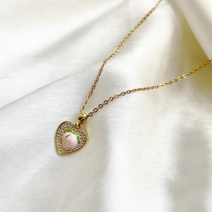 Blossom Heart Crystal Pendant