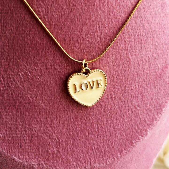 Golden Love Heart Pendant