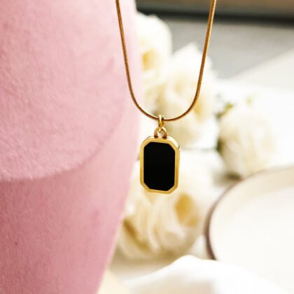 Golden Floral Charm Necklace