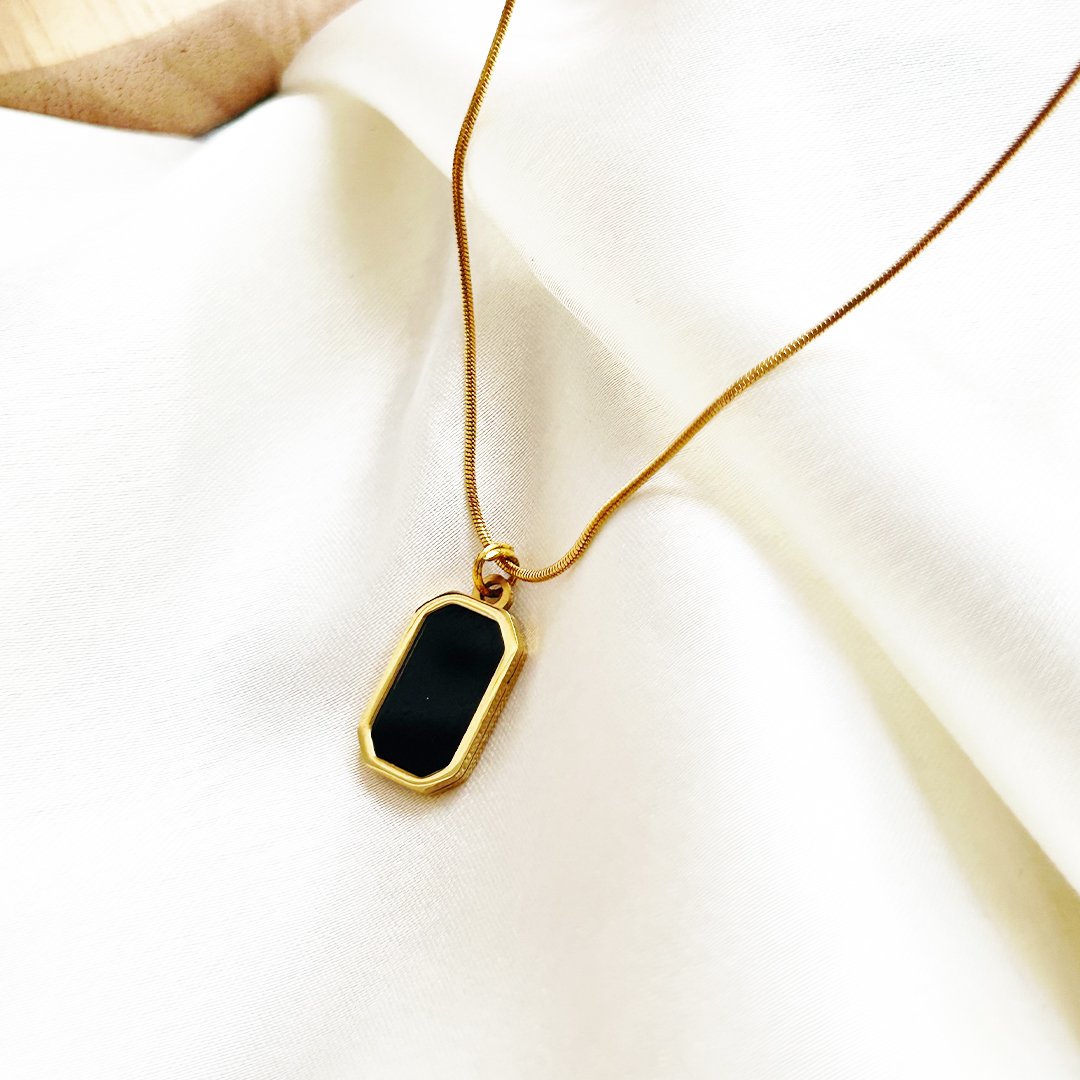 Golden Floral Charm Necklace