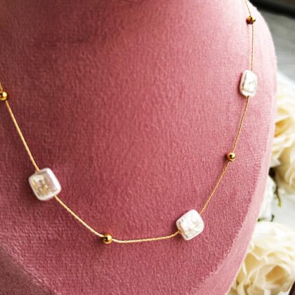Golden Starleaf Mother of Pearl Pendant