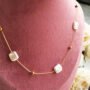 Golden Starleaf Mother of Pearl Pendant