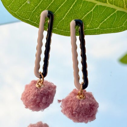 Pink Pom Dangle