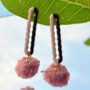 Pink Pom Dangle