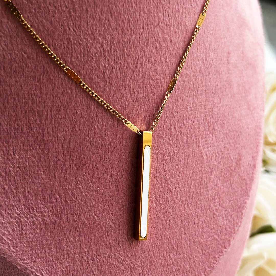 Golden Minimalist Bar Pendant