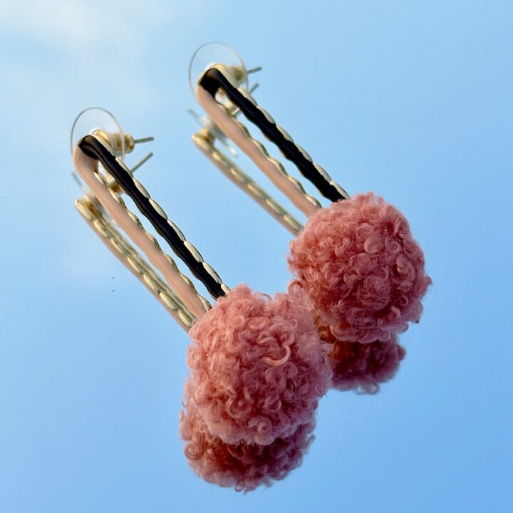 Pink Pom Dangle