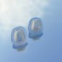 Iridescent Blue Shell Stud