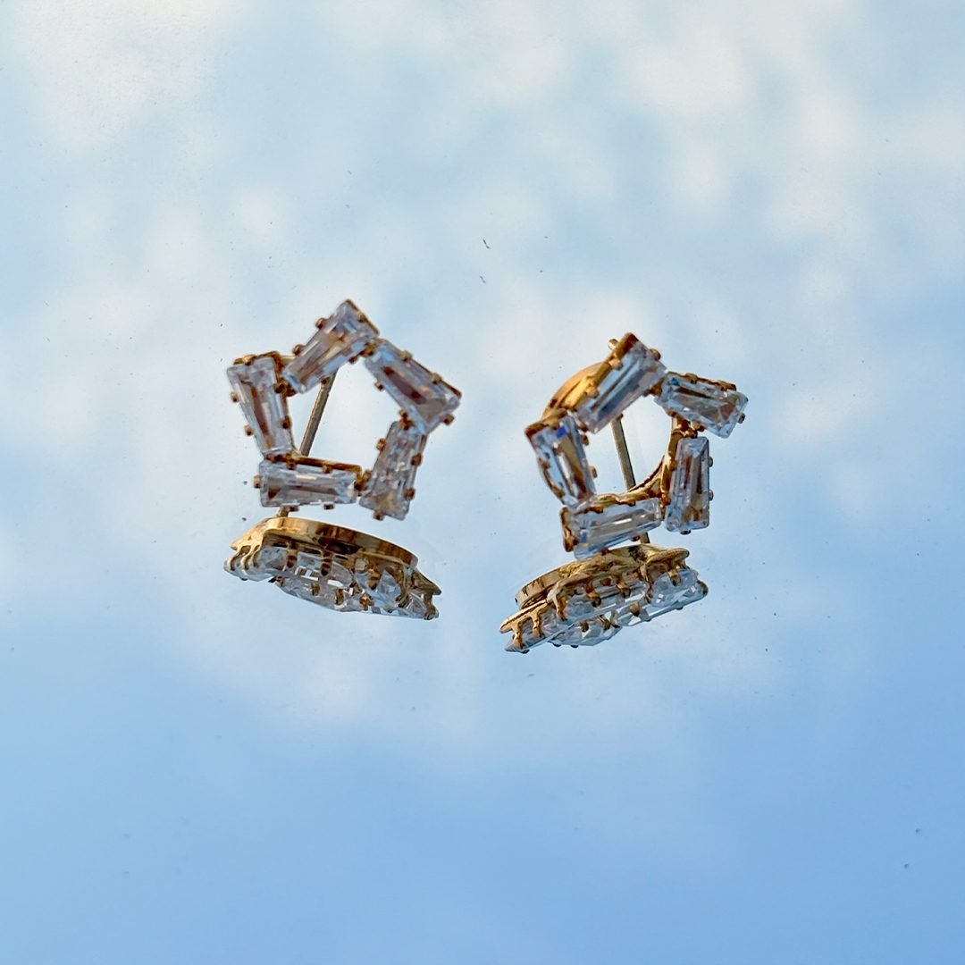 Crystal Starburst Stud Earrings