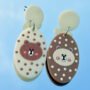 Bear Pop Polka Dangle Earrings