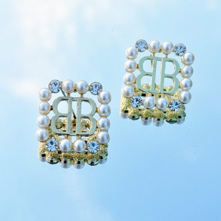 Luxe BB Pearl & Crystal Studs
