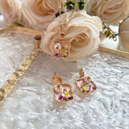 Blush Petal Charm Set
