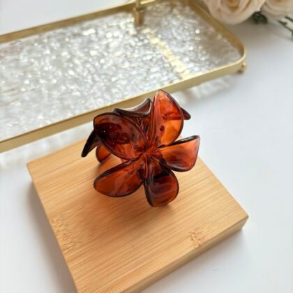 Cocoa Bloom Hair Claw