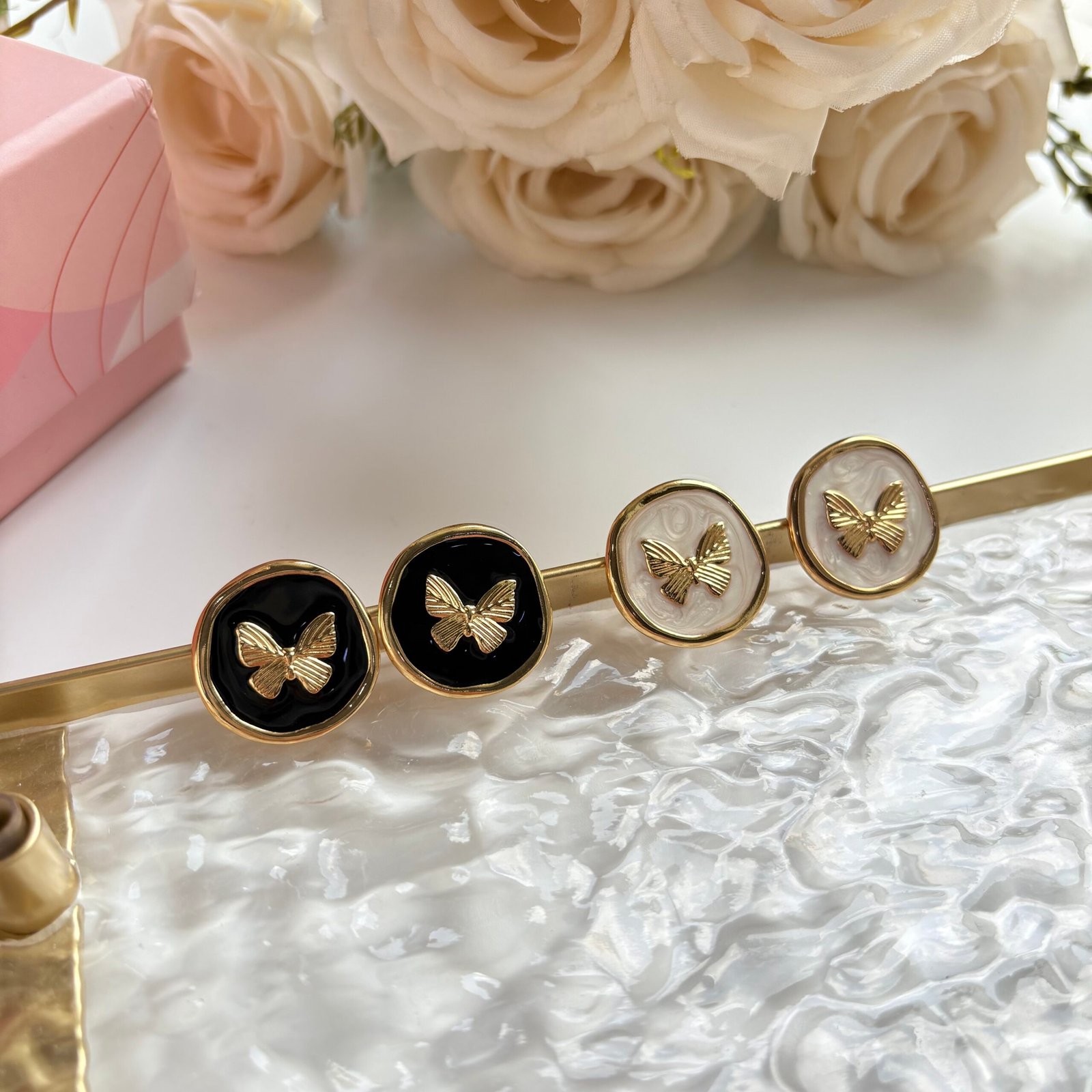 Butterfly Stamp studs