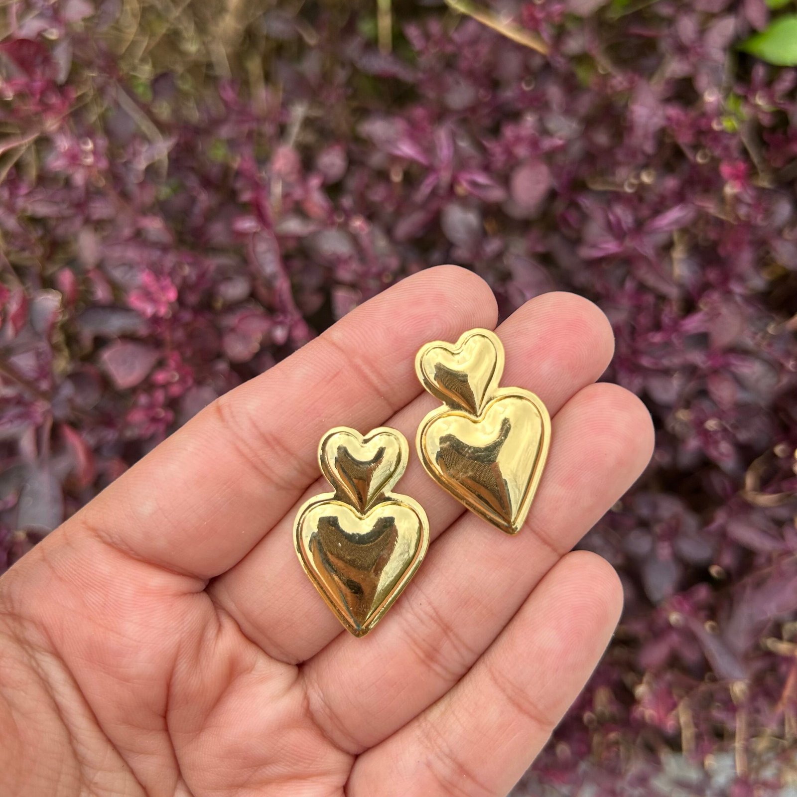 Double Heart Earrings