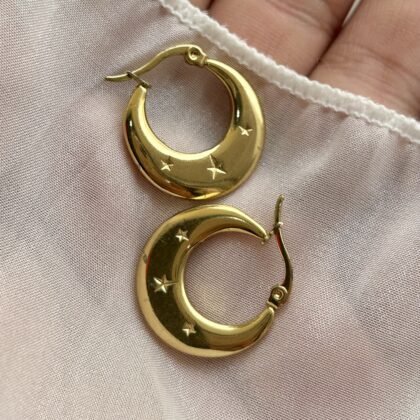Moonlit Star Hoops