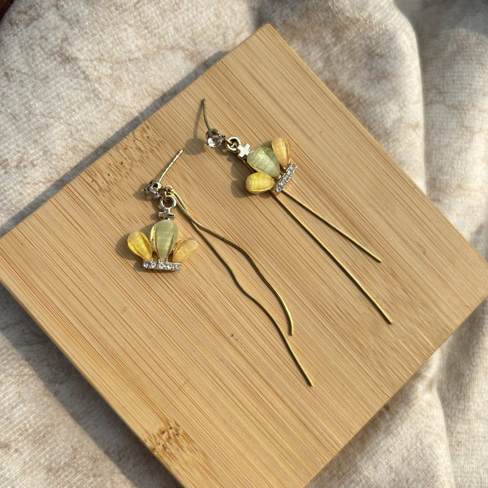 Sunset Petal Dangle Earrings