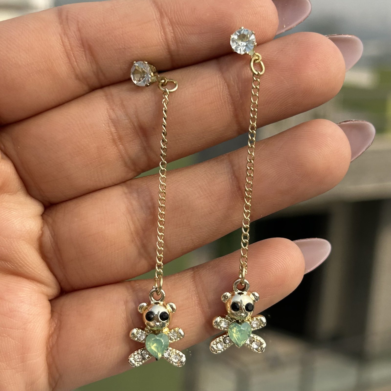 Teddy Chain Love Danglers