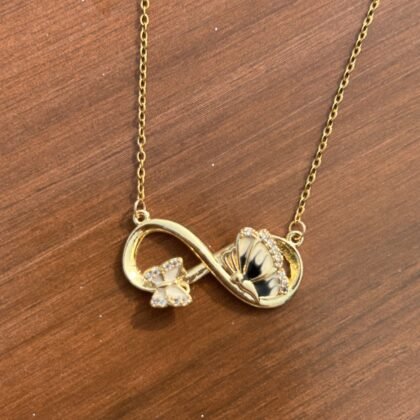 Butterfly Forever Necklace – White