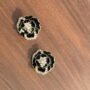 Black Pearl Rose Studs