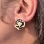 Black Pearl Rose Studs1