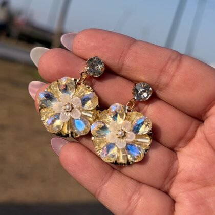 Golden Bloom Radiance Studs