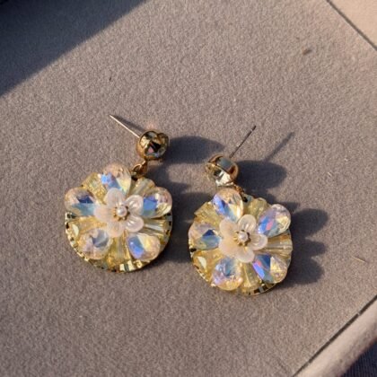 Golden Bloom Radiance Studs