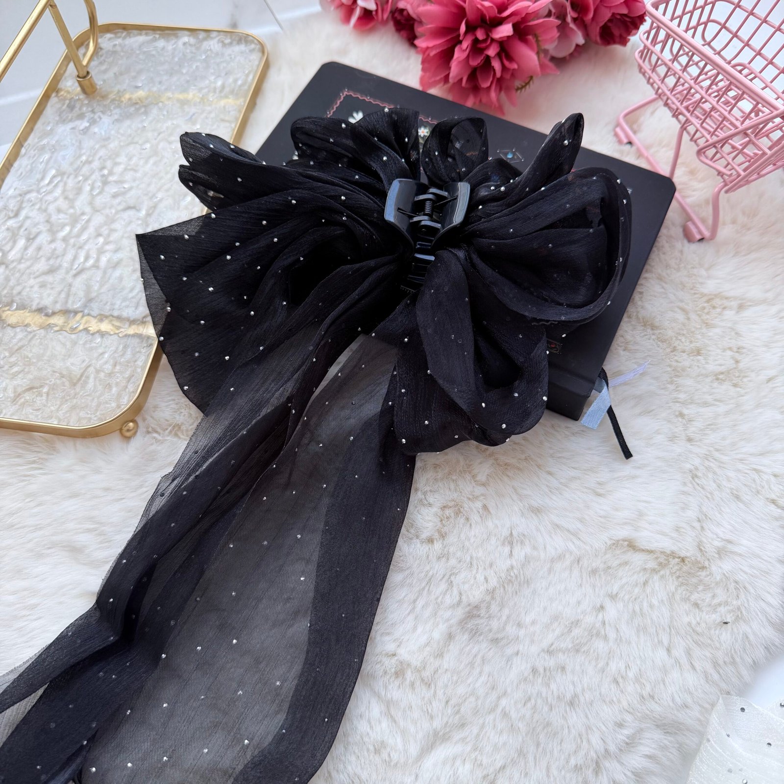 Midnight Stardust Sheer Clutcher