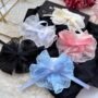 Blush Lace Princess Bow Clip